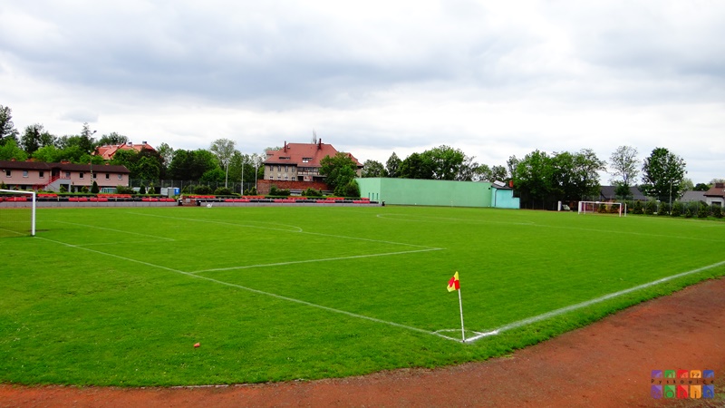 Zdjęcie przedstawiające teren Stadionu Sportowego w Pyskowicach
