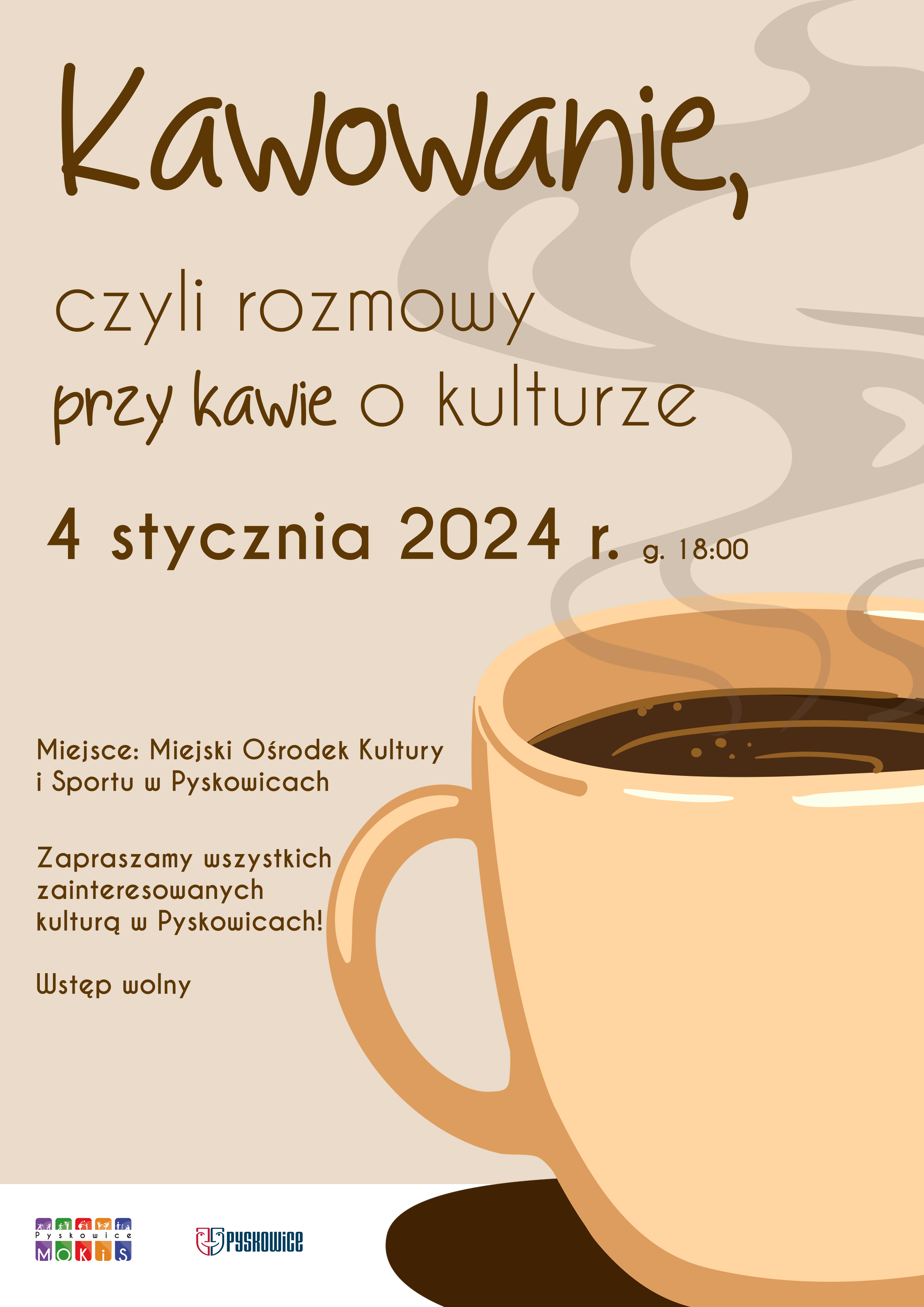 Plakat promujący kawowanie