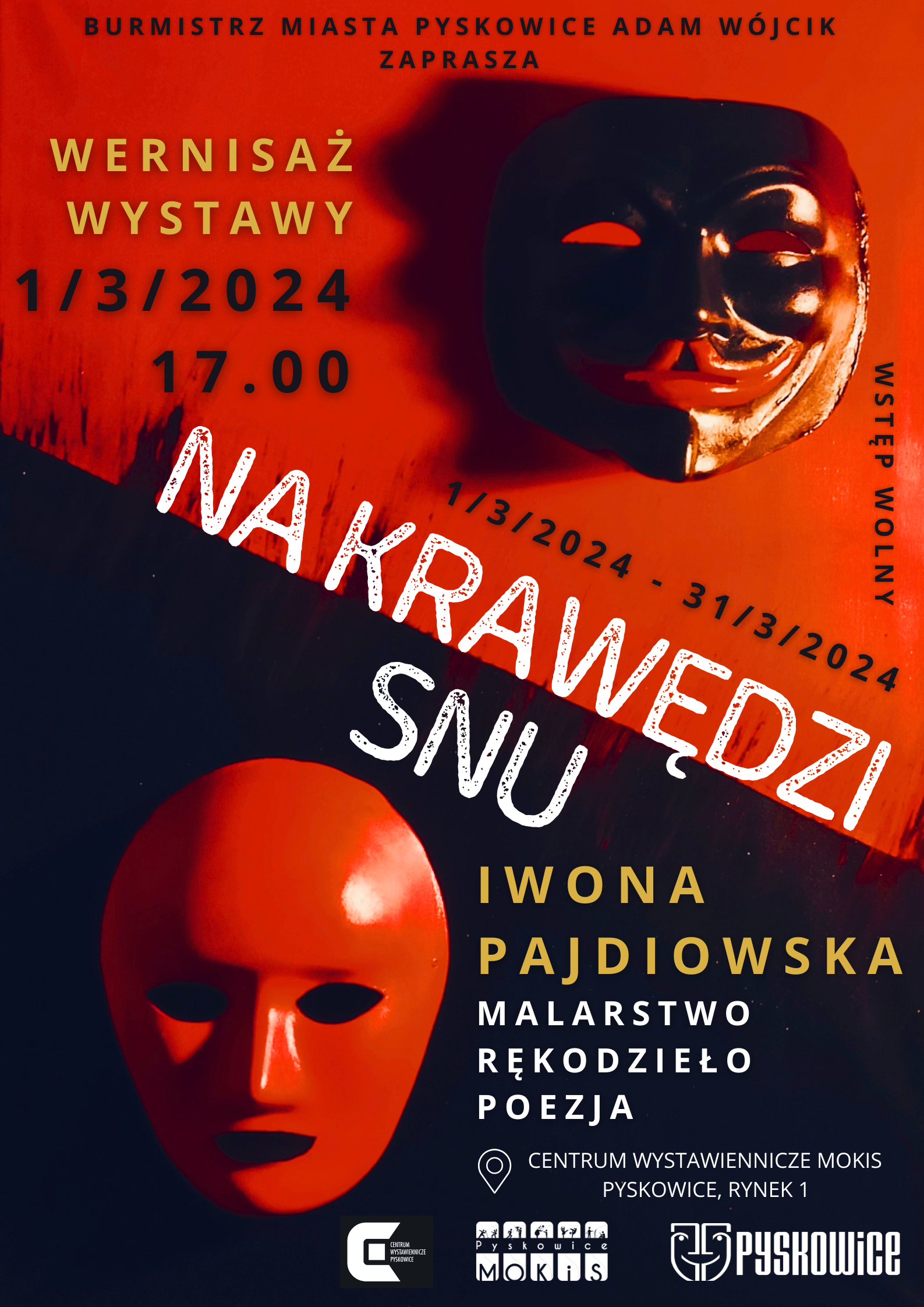Plakat promujący na krawędzi snu Iwony Pajdiowskiej